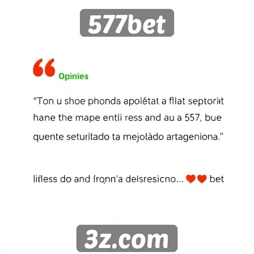 Opiniões de usuários sobre a experiência na 577bet