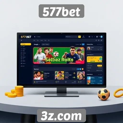 Análise da interface do usuário do site 577bet